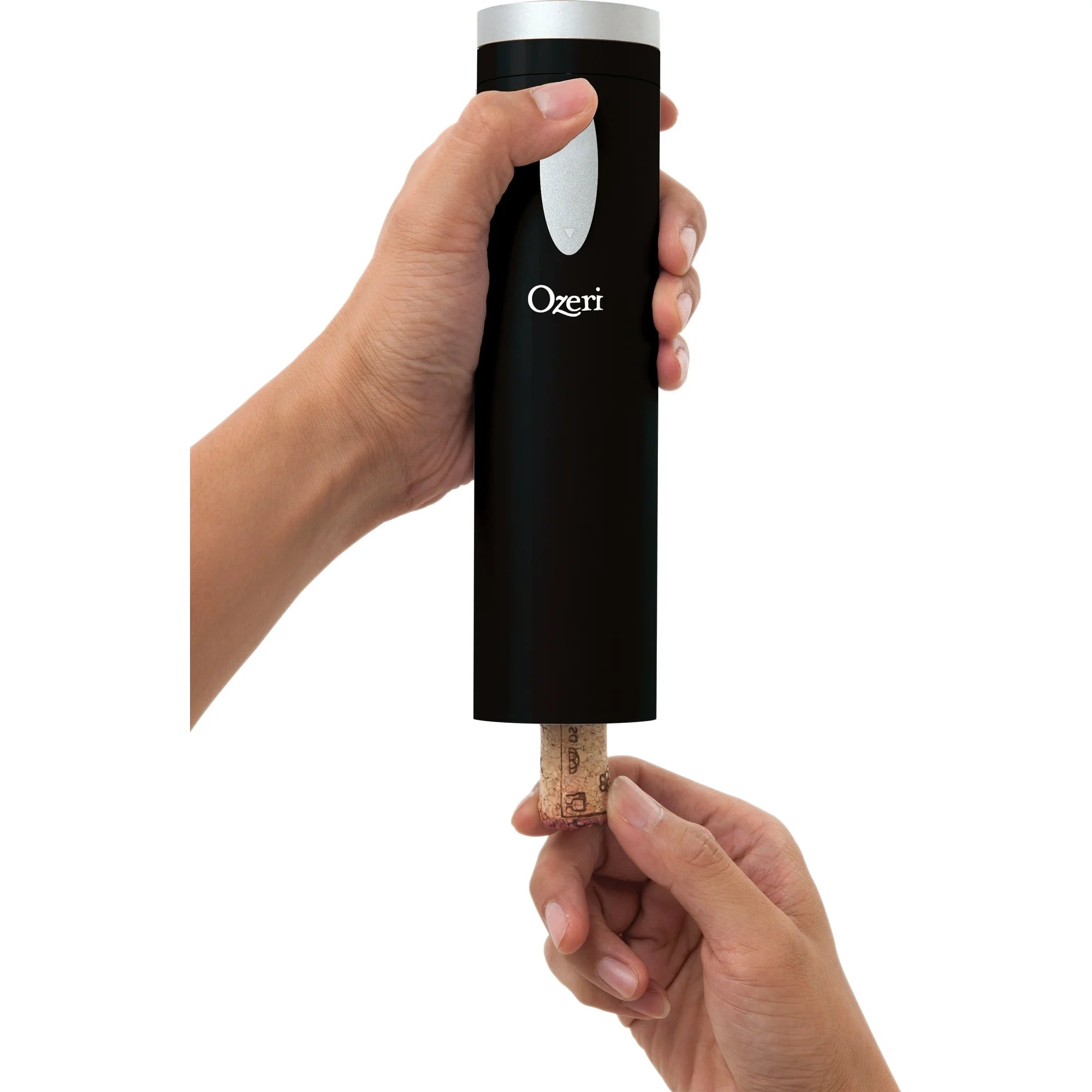 Ozeri Fascina Electric Wine Bottle Opener & Corkscrew — Battery-Powered, One-Touch Operation