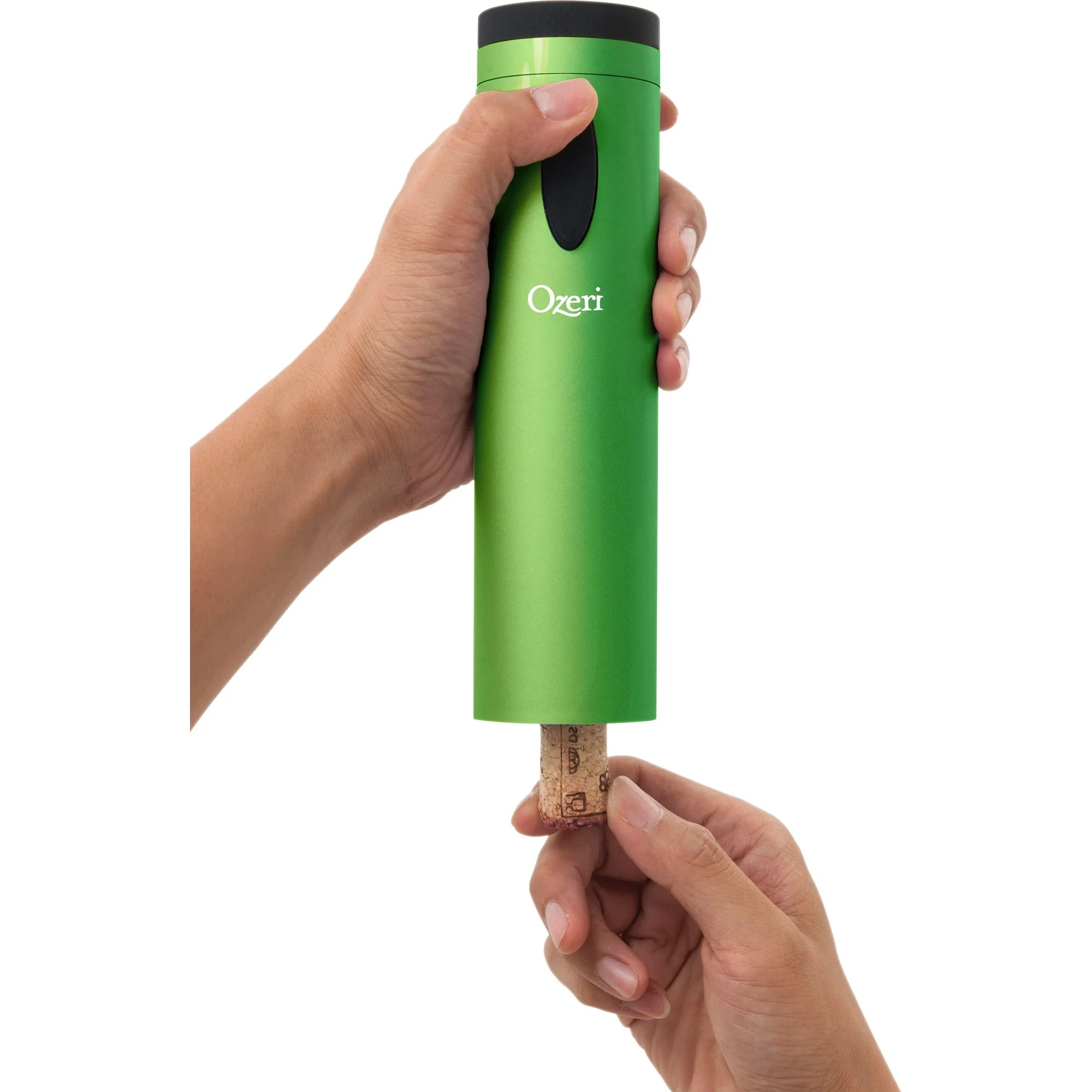 Ozeri Fascina Electric Wine Bottle Opener & Corkscrew — Battery-Powered, One-Touch Operation