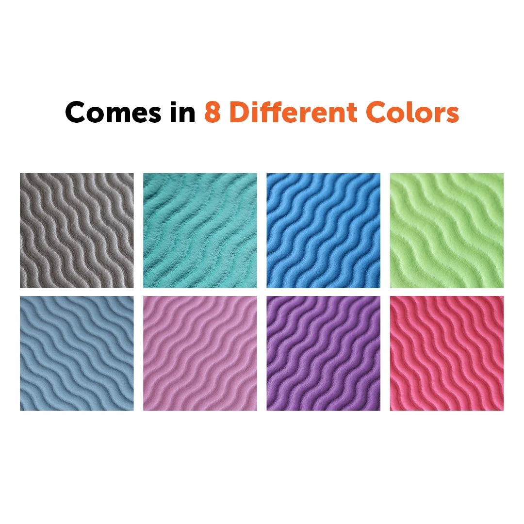 GYMENIST Thick Exercise Yoga Floor Mat – NBR 24" × 71" Workout & Yoga Mat with Carry Strap