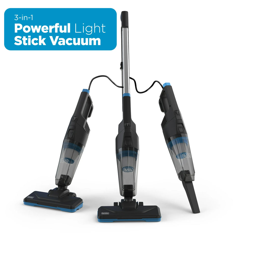 BLACK+DECKER PowerSeries Flex™ 3-in-1 Lightweight Stick Vacuum – Powerful Floor, Carpet & Above-Floor Cleaning