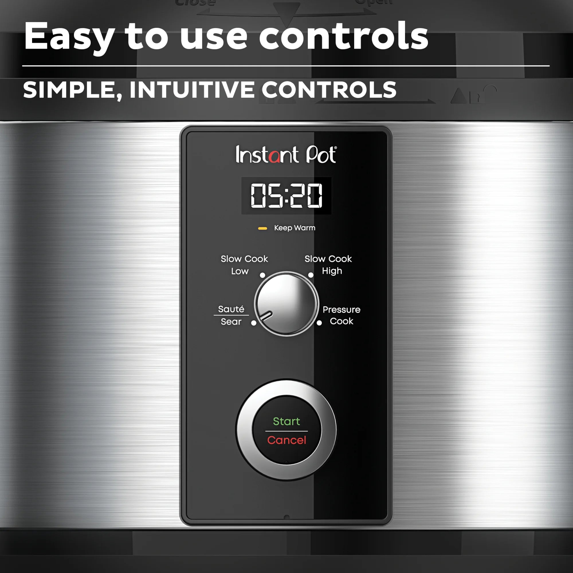 Instant Pot 6-Quart Easy 3-in-1 Slow Cooker, Pressure Cooker & Sauté Pot