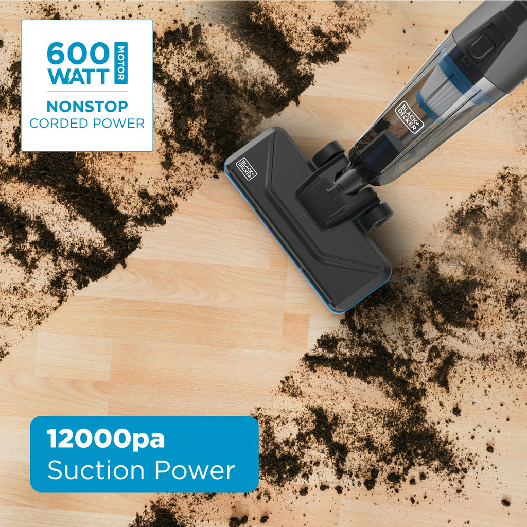 BLACK+DECKER PowerSeries Flex™ 3-in-1 Lightweight Stick Vacuum – Powerful Floor, Carpet & Above-Floor Cleaning