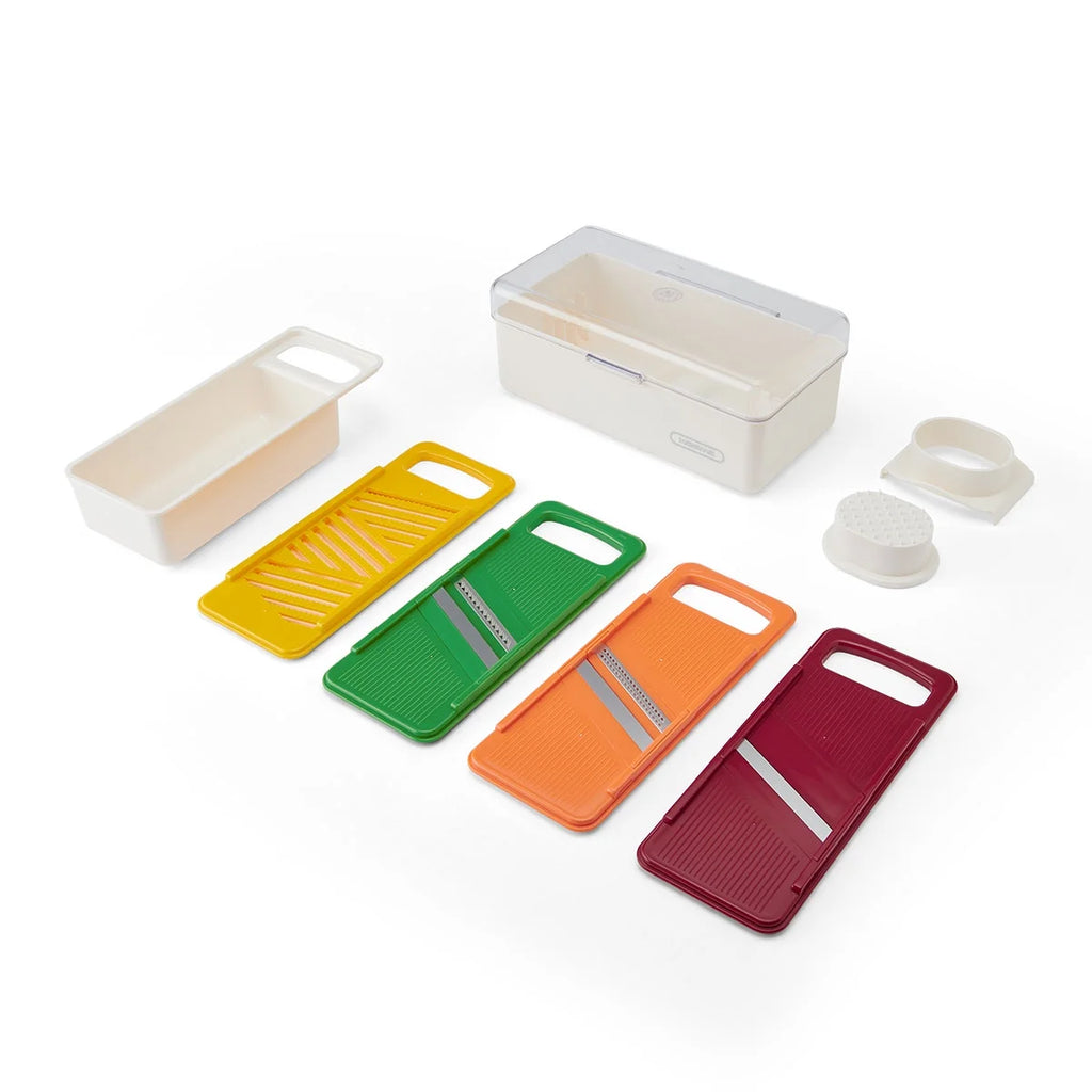 Farberware Pro Compact Mandoline Slicer – Adjustable Blade Slices with Storage Case & Color-Coded Blades