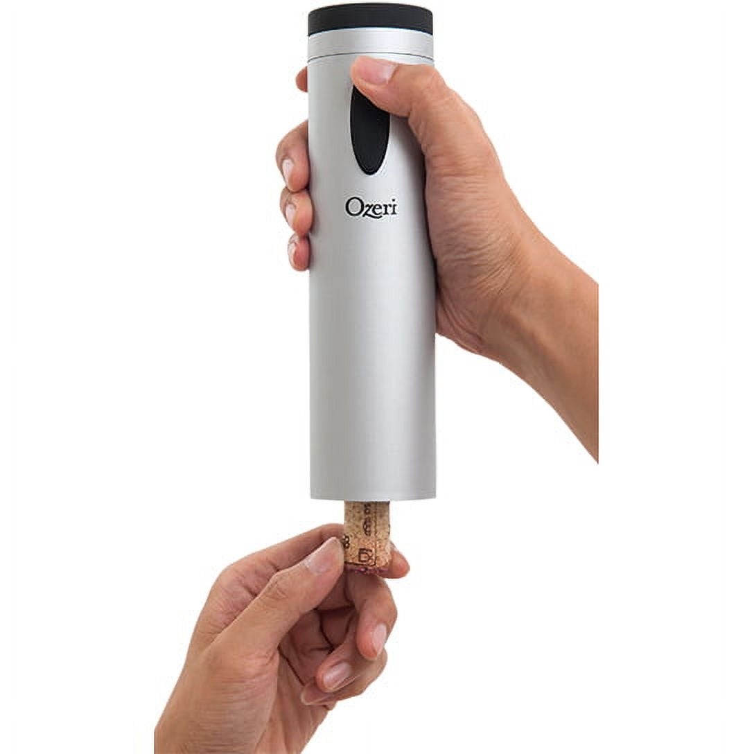 Ozeri Fascina Electric Wine Bottle Opener & Corkscrew — Battery-Powered, One-Touch Operation