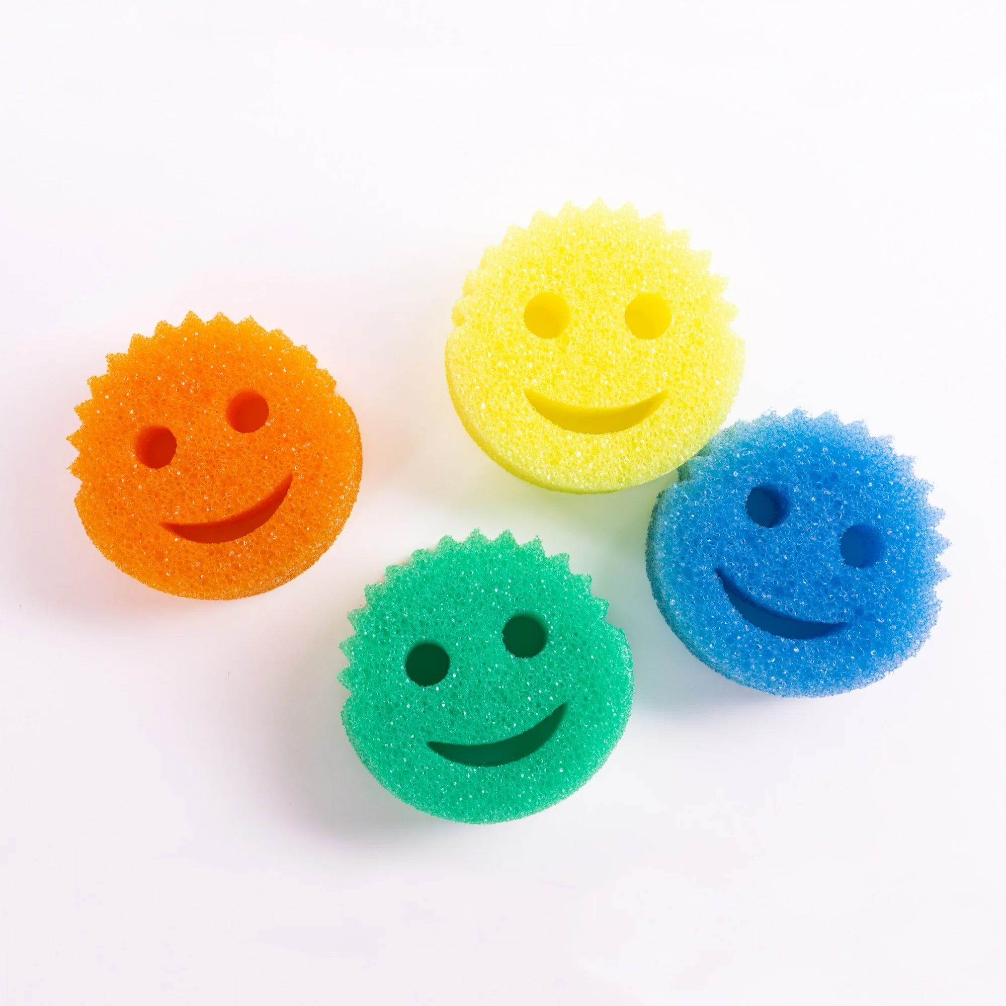 Scrub Daddy Colors 4-Count Non-Scratch Multipurpose Sponges – FlexTexture® Kitchen & Home Cleaners