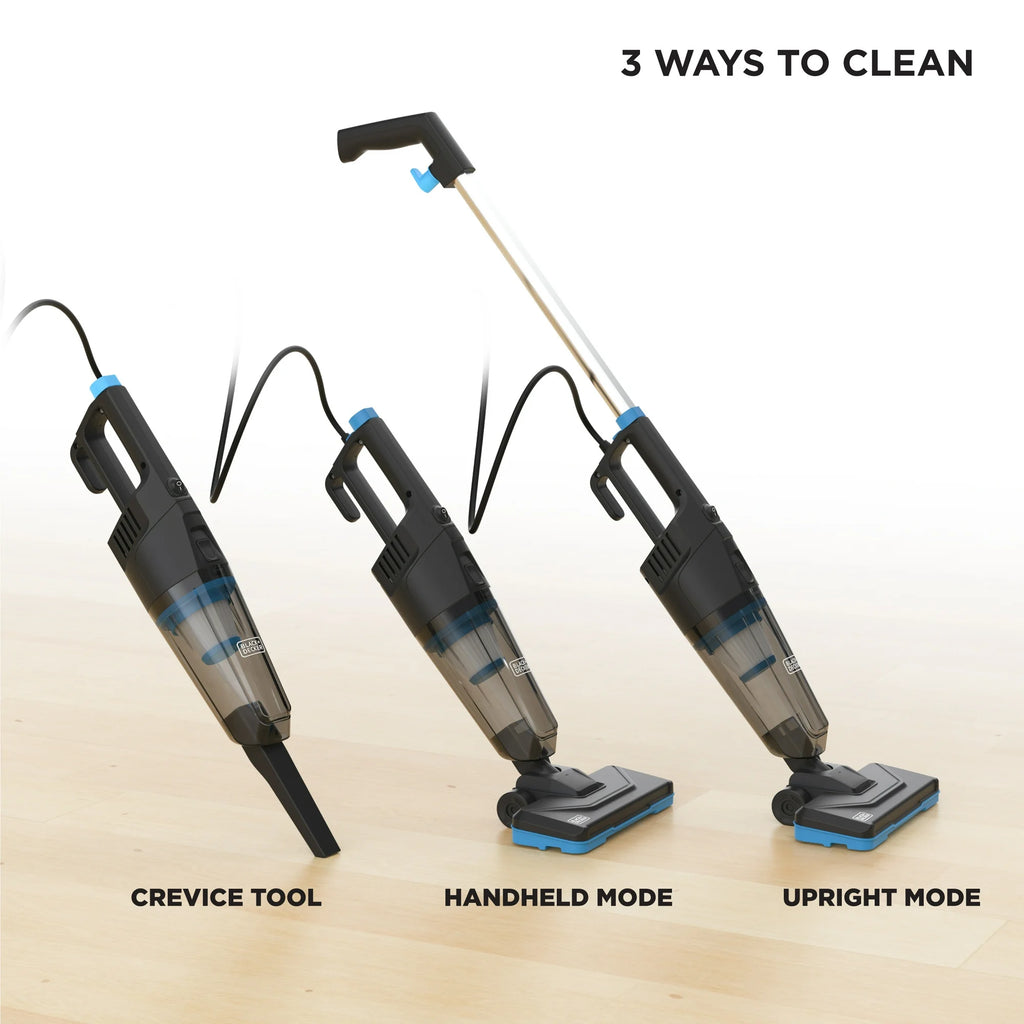 BLACK+DECKER PowerSeries Flex™ 3-in-1 Lightweight Stick Vacuum – Powerful Floor, Carpet & Above-Floor Cleaning
