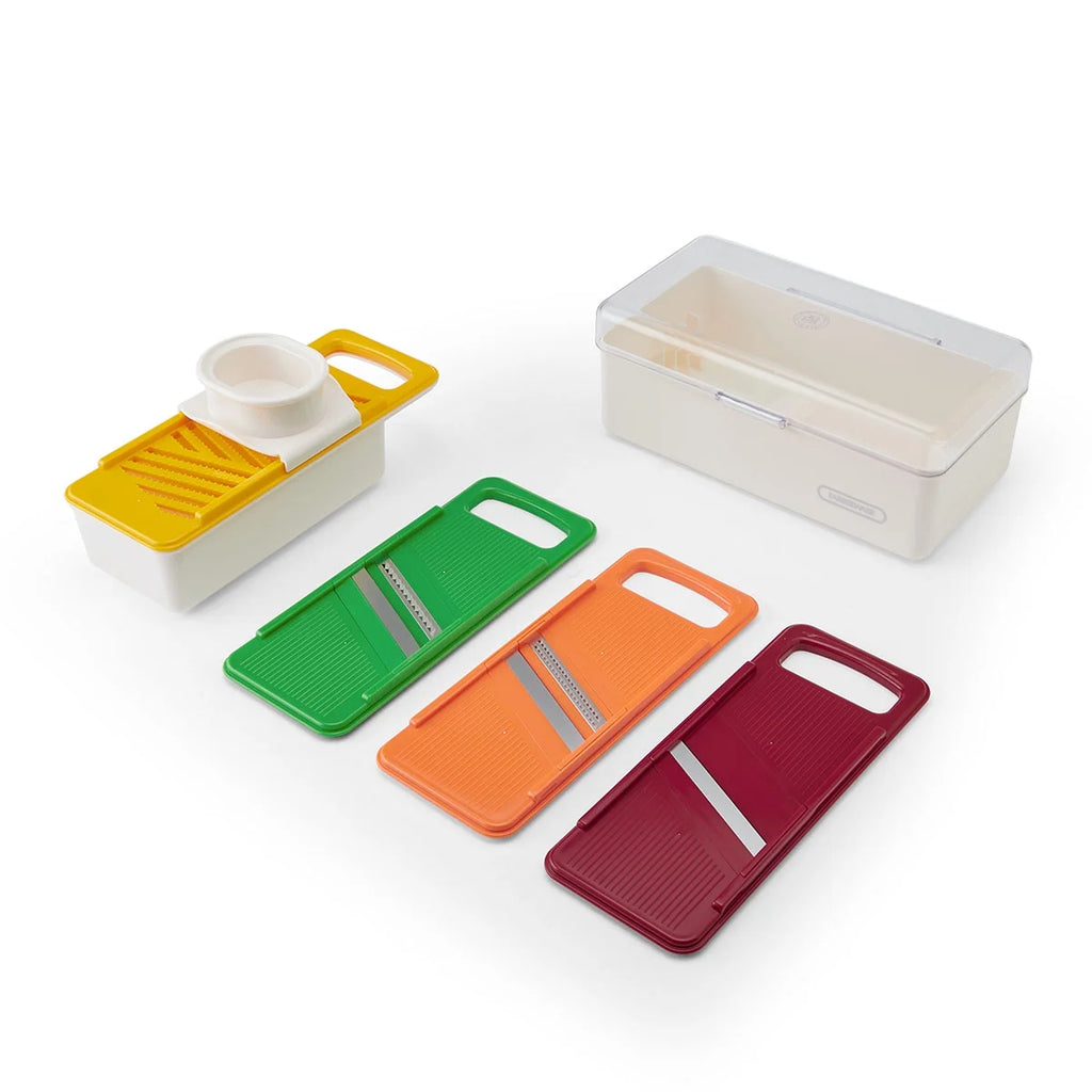 Farberware Pro Compact Mandoline Slicer – Adjustable Blade Slices with Storage Case & Color-Coded Blades