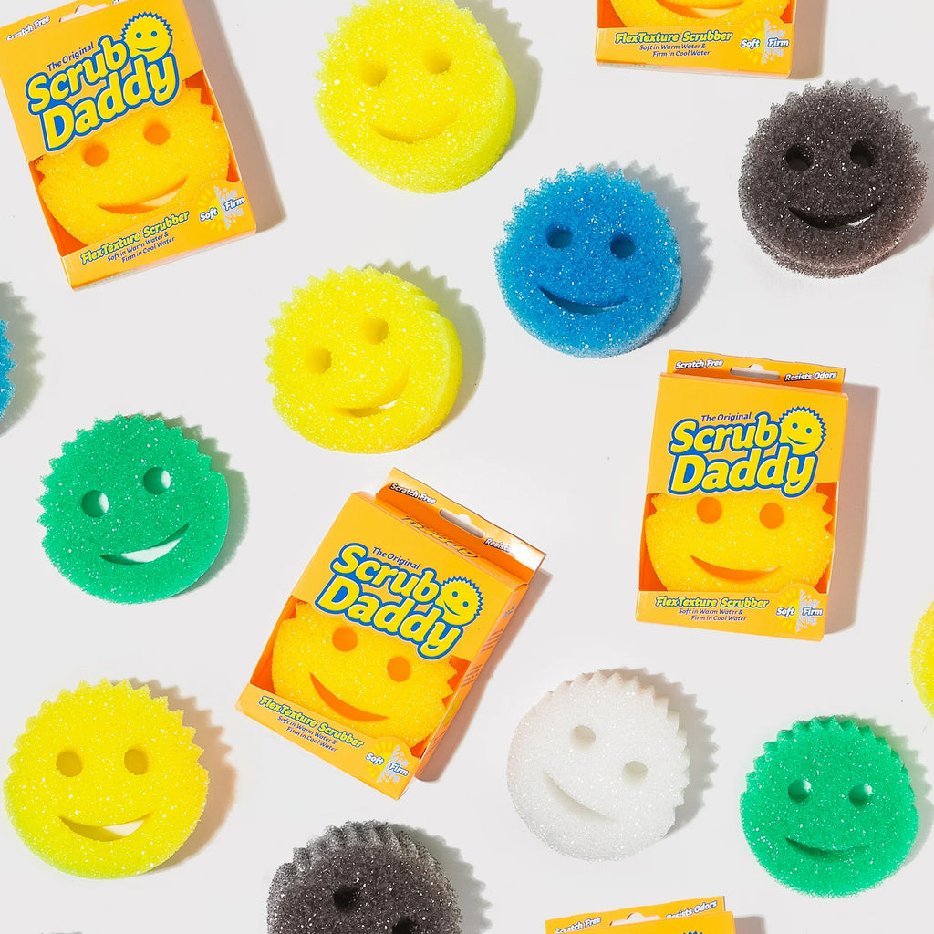 Scrub Daddy Colors 4-Count Non-Scratch Multipurpose Sponges – FlexTexture® Kitchen & Home Cleaners