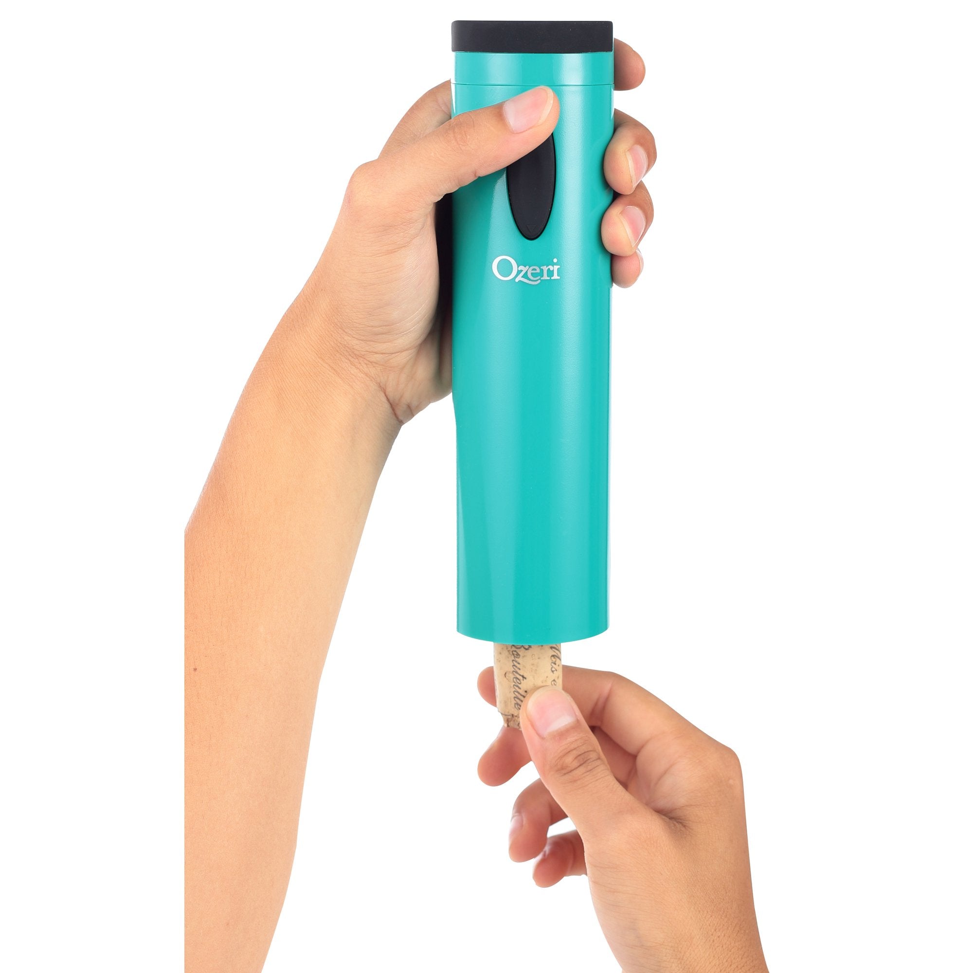 Ozeri Fascina Electric Wine Bottle Opener & Corkscrew — Battery-Powered, One-Touch Operation